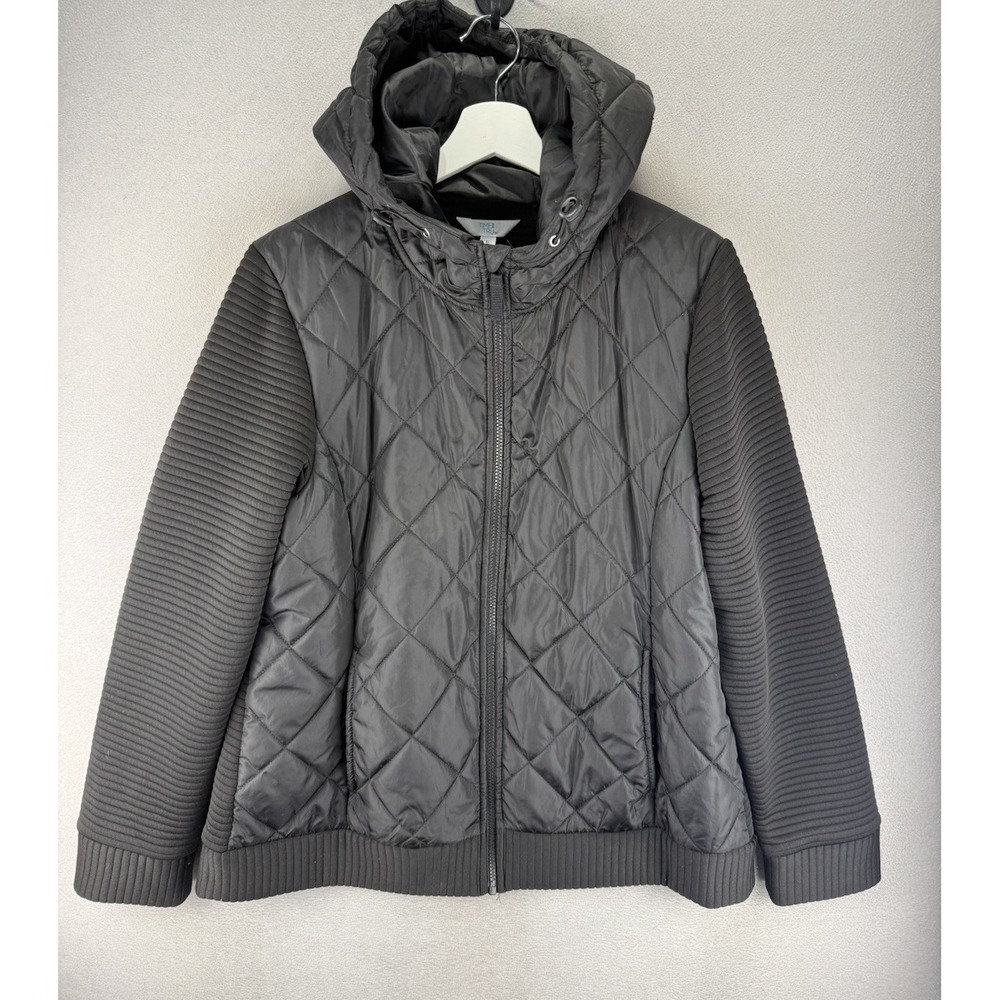 Time and Tru Women's Sz XL Lightweight Everyday Wear Black Quilted Puffer Jacket